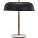 Duara 19 inch 40.00 watt Matte Black / White Table Lamp Portable Light